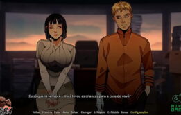 Jogo Adulto de Naruto Shinobi - Naruto e Hinata fudendo na sala do Hokage